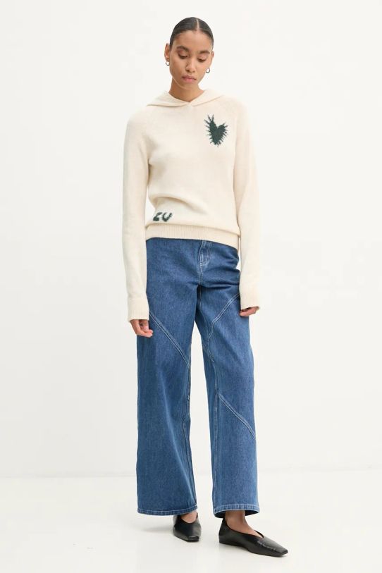 Кашмирен пуловер ZADIG&VOLTAIRE KWSW01657 бежов AW24