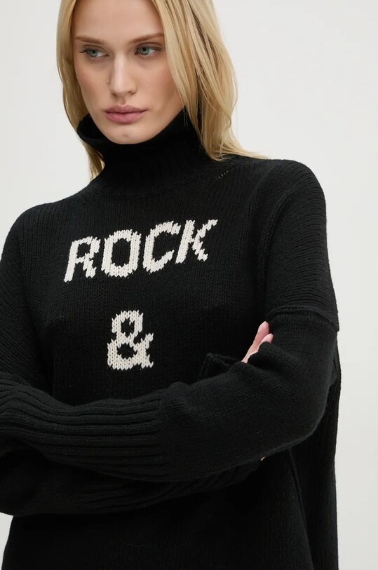 ZADIG&VOLTAIRE sweter wełniany czarny KWSW00065