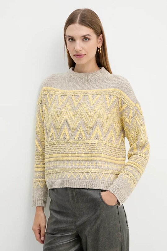 OUI pulover grosime medie bej 89171