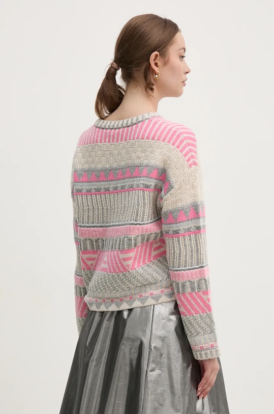 Ρούχα Πουλόβερ με προσθήκη μαλλιού OUI 89590 γκρί