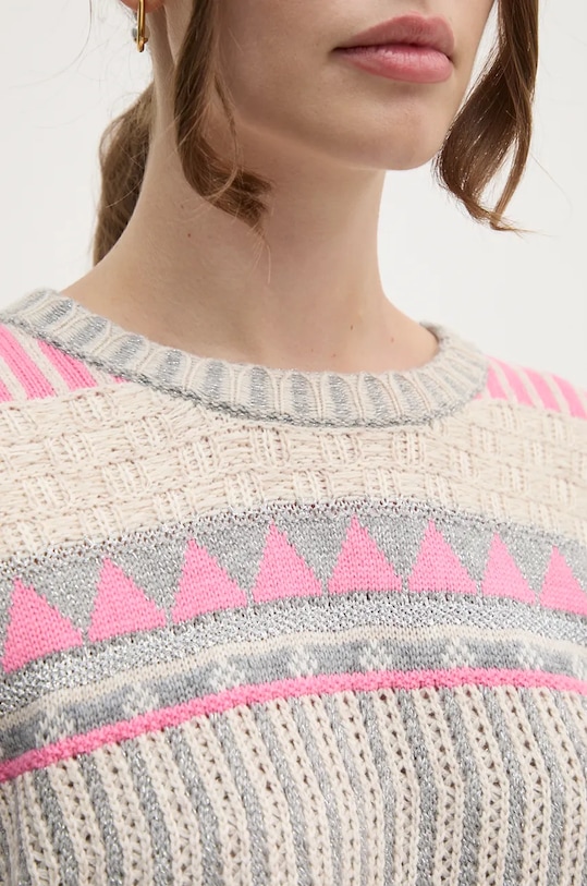 Πουλόβερ με προσθήκη μαλλιού OUI 89590 γκρί