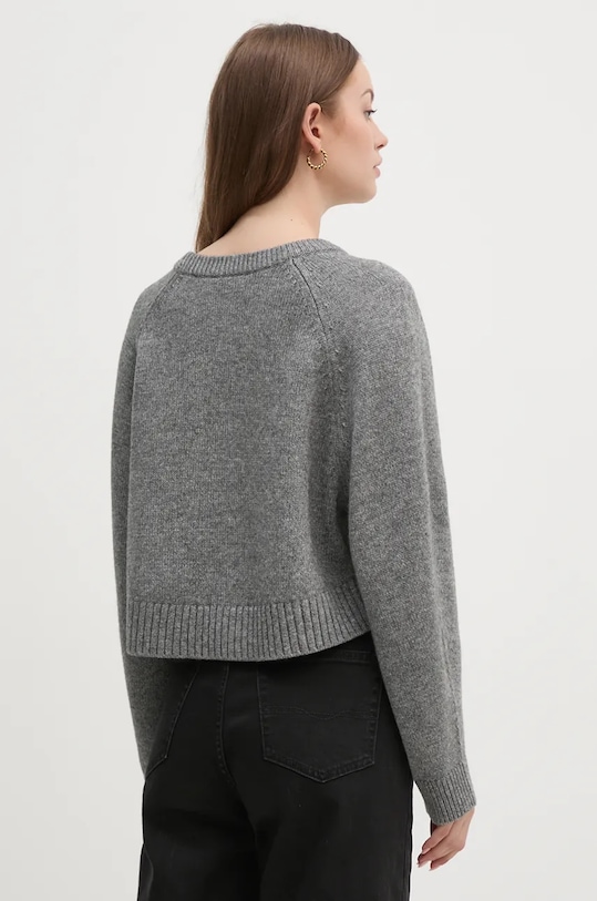 Odzież OUI sweter wełniany 89949 szary