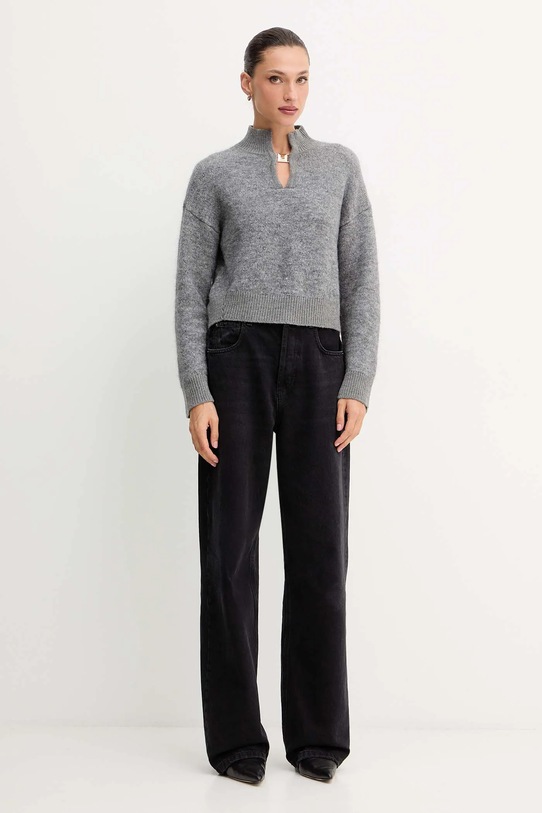 Vuneni pulover Simona Corsellini A24CPMGO10 siva AW24