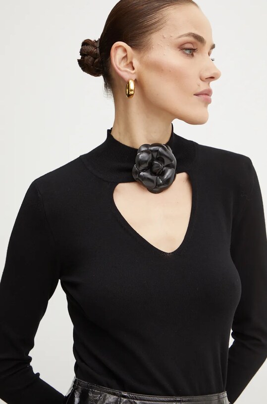 Simona Corsellini sweter czarny A24CPMGP02