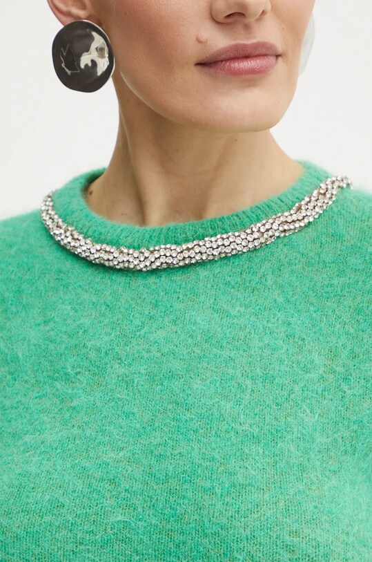 Vuneni pulover Simona Corsellini A24CPMGP03 zelena