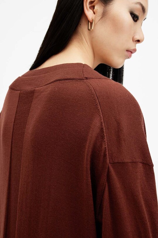 Одяг Вовняний светр AllSaints BERN W037KB коричневий