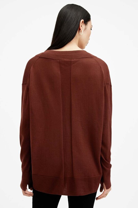 Вовняний светр AllSaints BERN коричневий W037KB