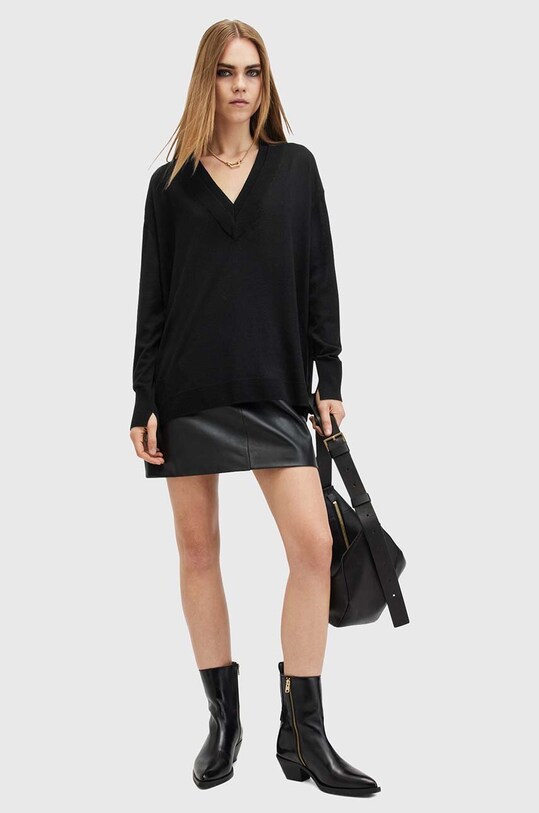AllSaints sweter wełniany BERN W037KB