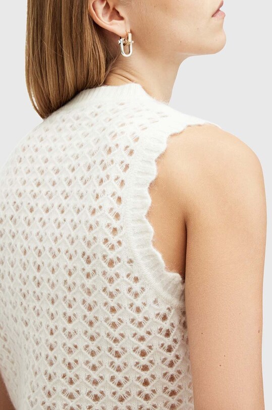 AllSaints vesta de lana VIVIAN TANK alb W057KB