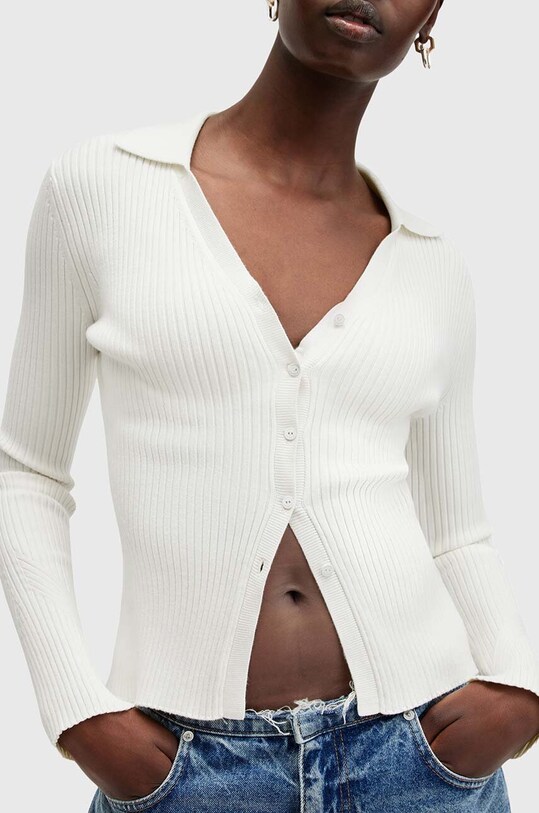 AllSaints cardigan CRUZ W105KB alb AW24