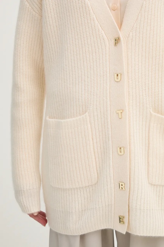 FROM FUTURE kardigan kaszmirowy WPC02169 beżowy