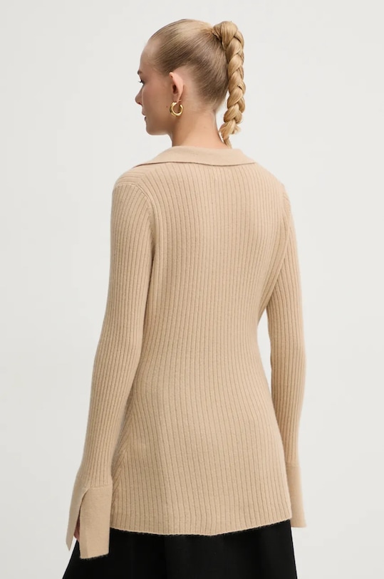 Odzież FROM FUTURE kardigan kaszmirowy WPC02257 beżowy