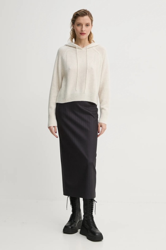 FROM FUTURE sweter kaszmirowy WPH02130 beżowy AW25