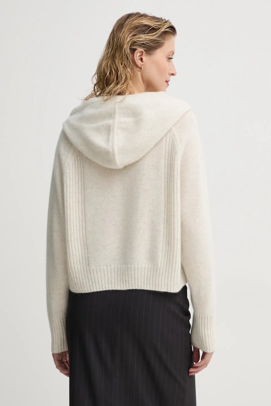 Odzież FROM FUTURE sweter kaszmirowy WPH02130 beżowy