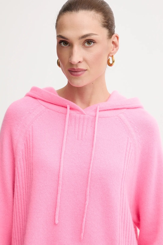 FROM FUTURE sweter kaszmirowy różowy WPH02130