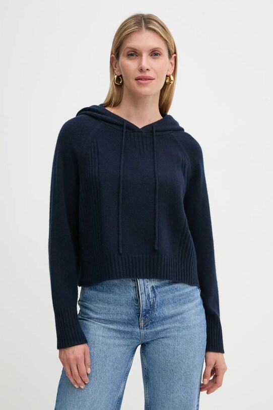 FROM FUTURE pulover de casmir subtiri bleumarin WPH02130