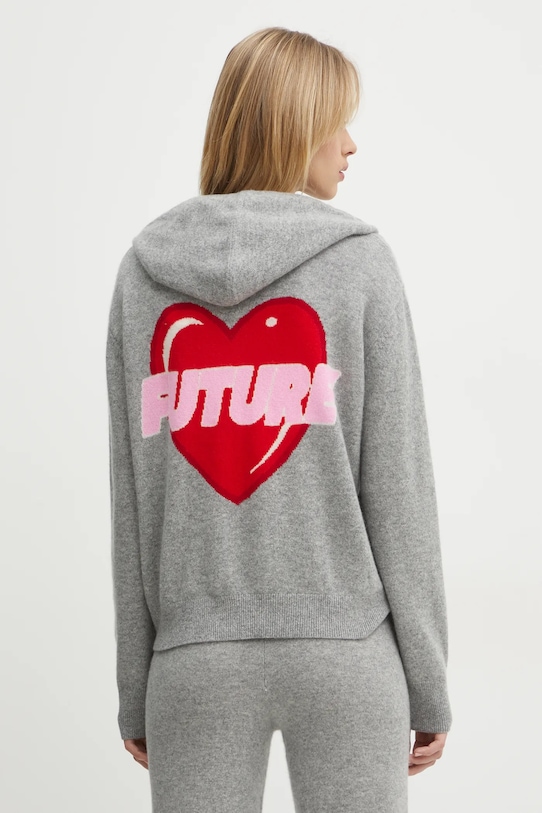 Светр з кашеміру FROM FUTURE тонкий сірий WPH02309