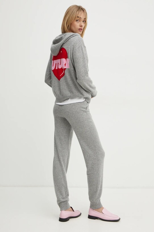 FROM FUTURE sweter kaszmirowy WPH02309 szary SS25