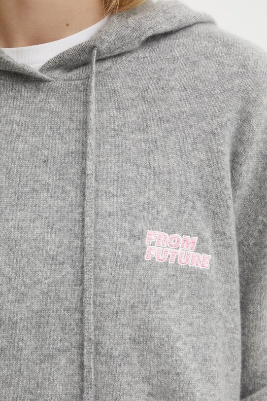 FROM FUTURE sweter kaszmirowy WPH02309 szary
