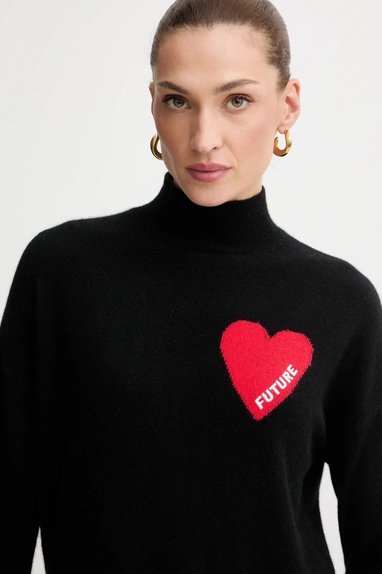 FROM FUTURE sweter kaszmirowy czarny WPM00746