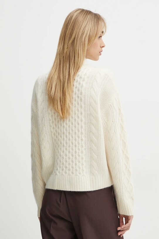 Odzież FROM FUTURE sweter kaszmirowy WPM02150 beżowy