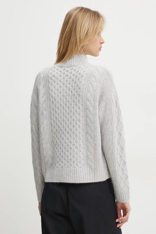 Odzież FROM FUTURE sweter kaszmirowy WPM02150 szary