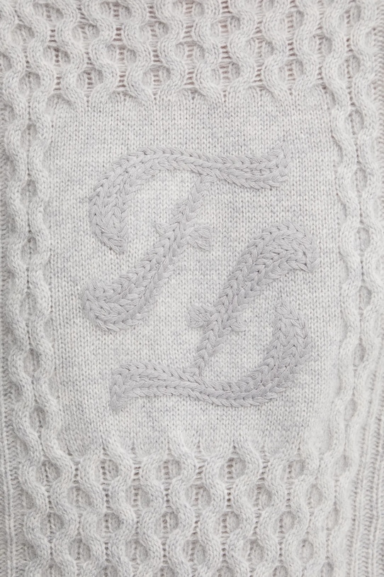 FROM FUTURE sweter kaszmirowy WPM02150 szary