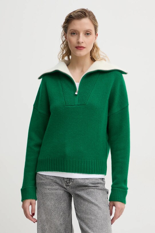 FROM FUTURE pulover de casmir subtiri verde WPM02165