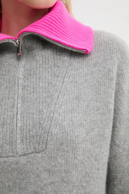 Pulover od kašmira FROM FUTURE WPM02165 siva