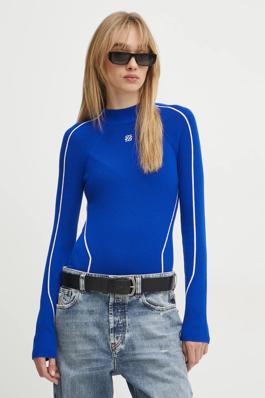 Вовняний светр FROM FUTURE блакитний WPM02241