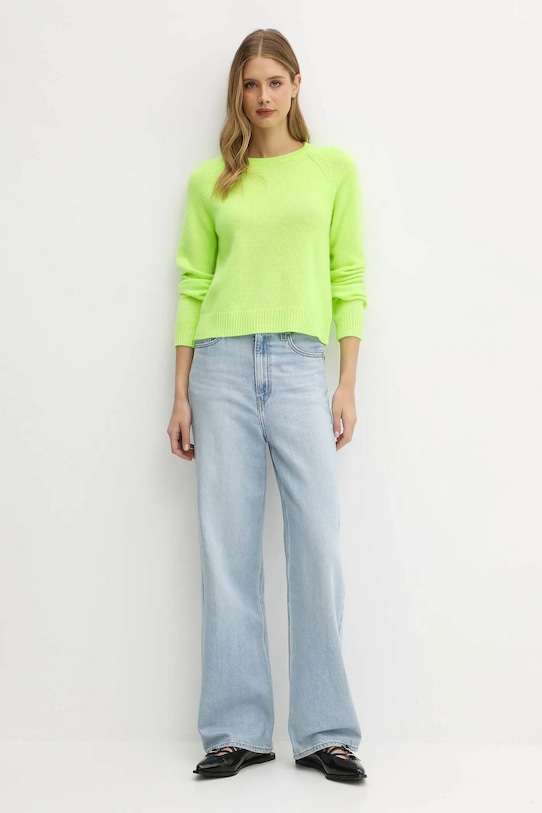 FROM FUTURE sweter kaszmirowy WPR00005 zielony AW25