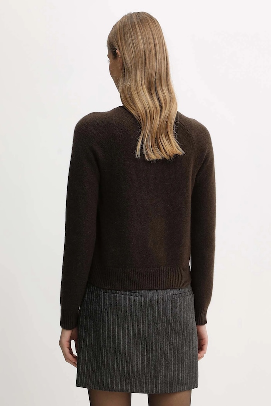 Odzież FROM FUTURE sweter kaszmirowy WPR00005 brązowy