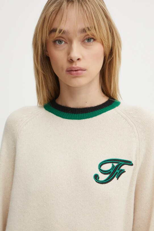 FROM FUTURE sweter kaszmirowy beżowy WPR02199