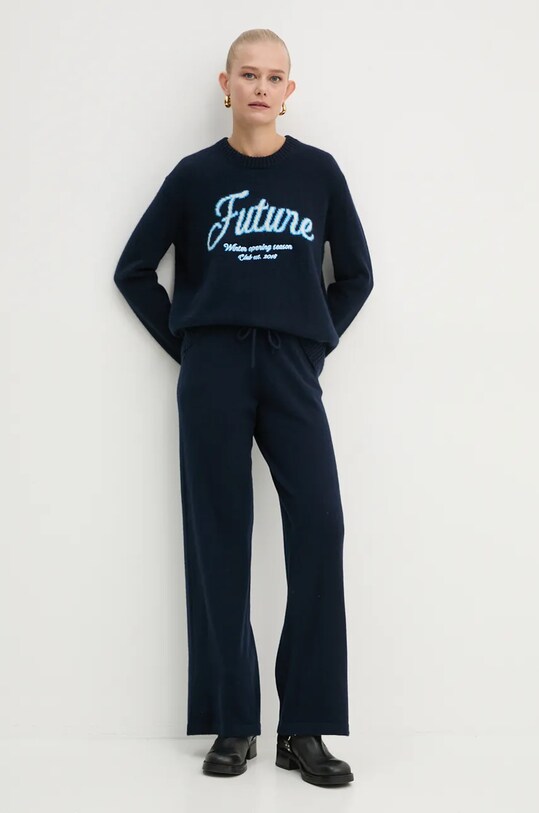FROM FUTURE pulover de cașmir WPR02204 bleumarin SS25