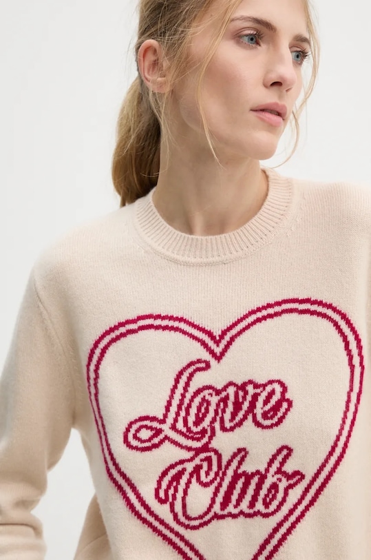 Светр з кашеміру FROM FUTURE бежевий WPR02209