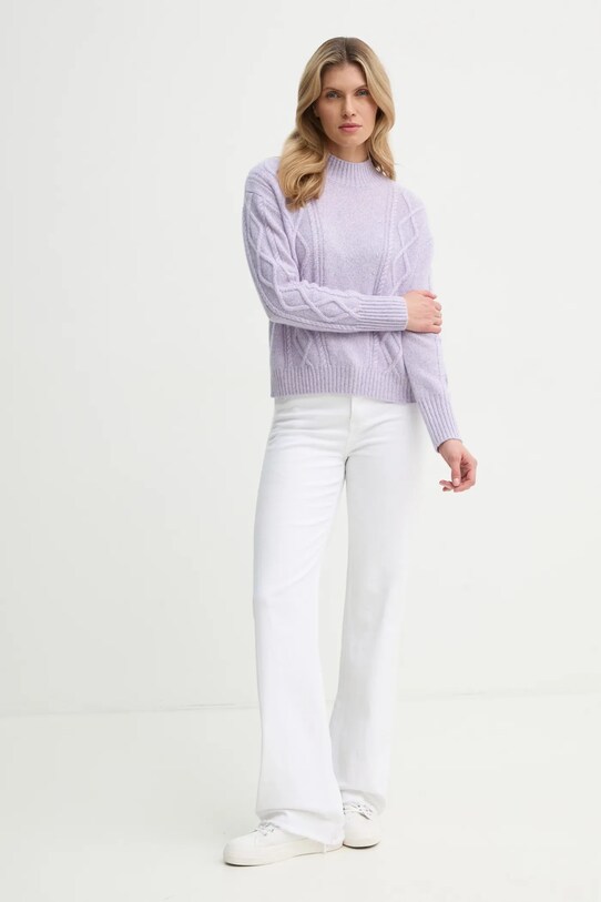 Кашемировый свитер FROM FUTURE WPR02259 фиолетовой SS25