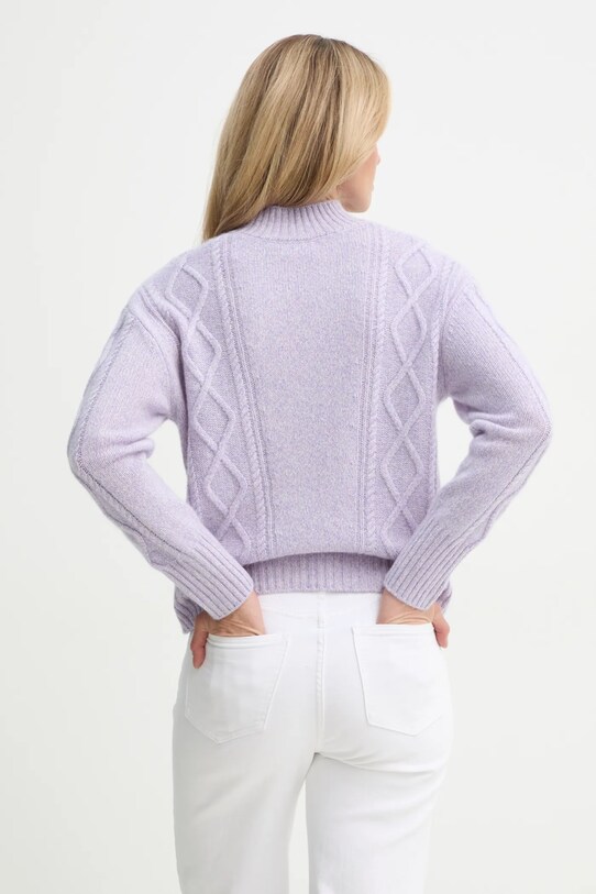 Одежда Кашемировый свитер FROM FUTURE WPR02259 фиолетовой