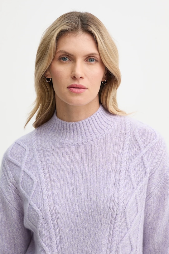 Кашемировый свитер FROM FUTURE фиолетовой WPR02259