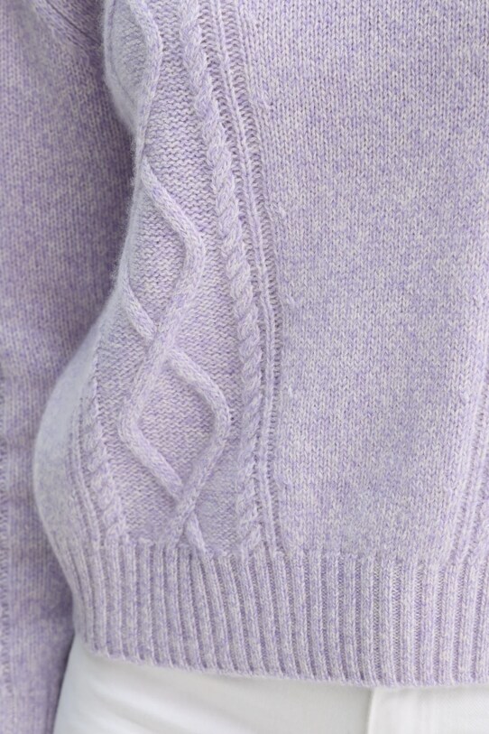 Кашемировый свитер FROM FUTURE WPR02259 фиолетовой