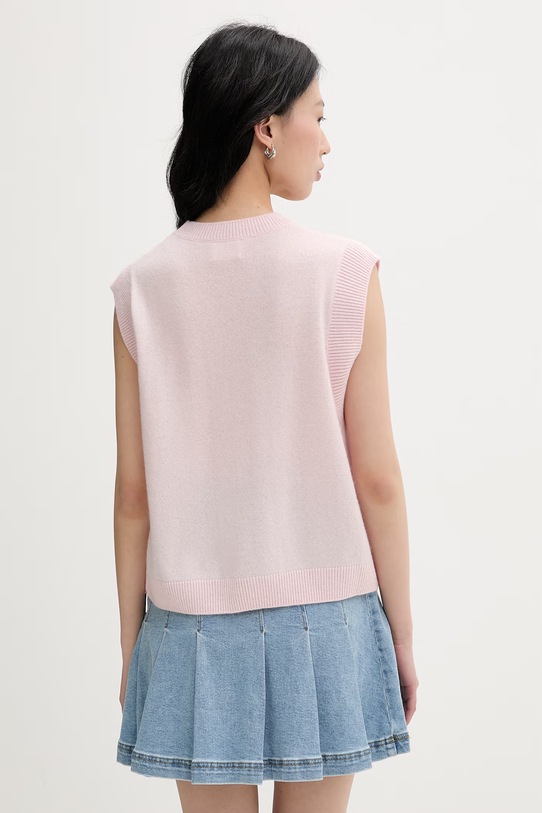 Odzież From Future kamizelka damska kaszmirowa WPS01303 różowy