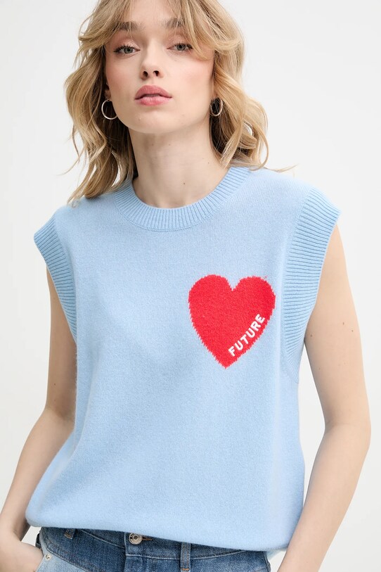 FROM FUTURE sweter niebieski WPS01303