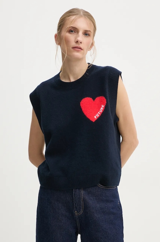 Svetr FROM FUTURE kulatý námořnická modř WPS01303