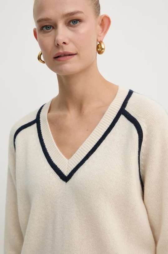 Кашемировый свитер FROM FUTURE бежевый WPV02159