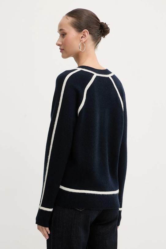 Odzież FROM FUTURE sweter kaszmirowy WPV02159 granatowy