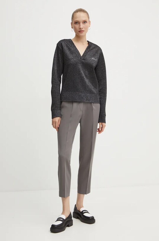 Karl Lagerfeld bluza 246W1805 negru AW24