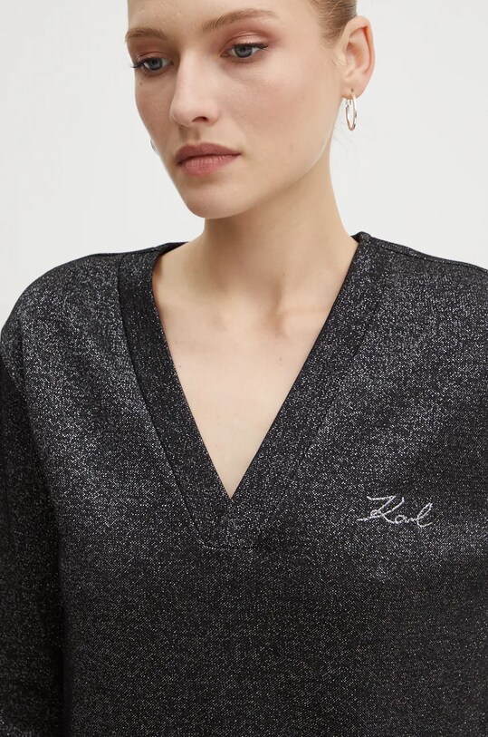 Karl Lagerfeld bluza negru 246W1805