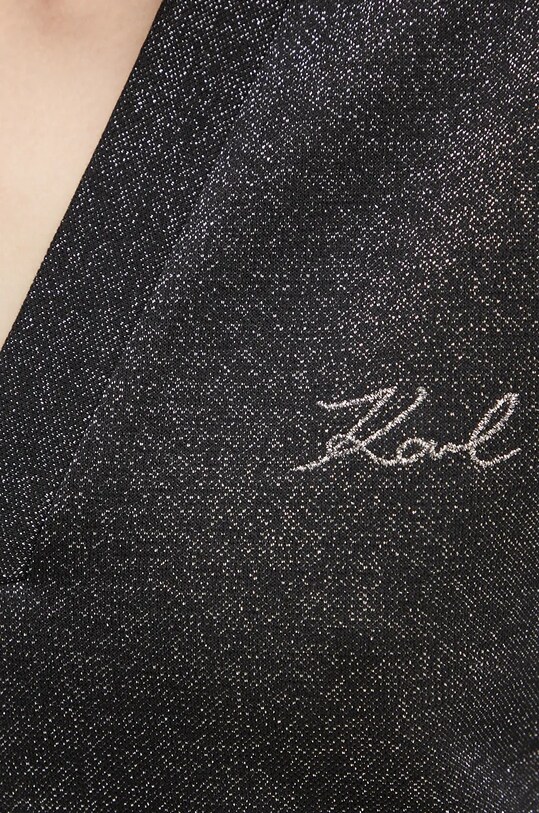 Karl Lagerfeld bluza 246W1805 negru
