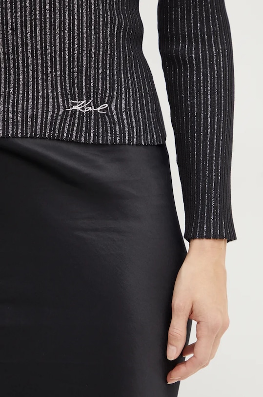 Sveter Karl Lagerfeld 246W2007 čierna