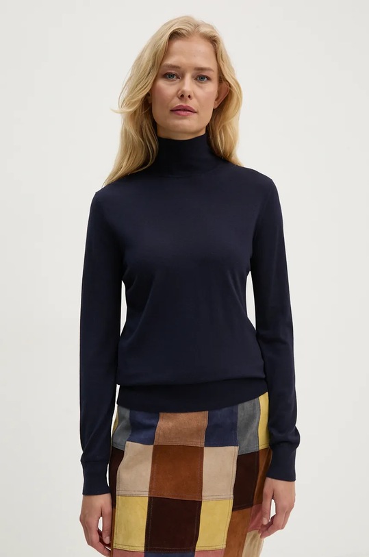 Vlnený sveter Theory vlna tmavomodrá I1211703