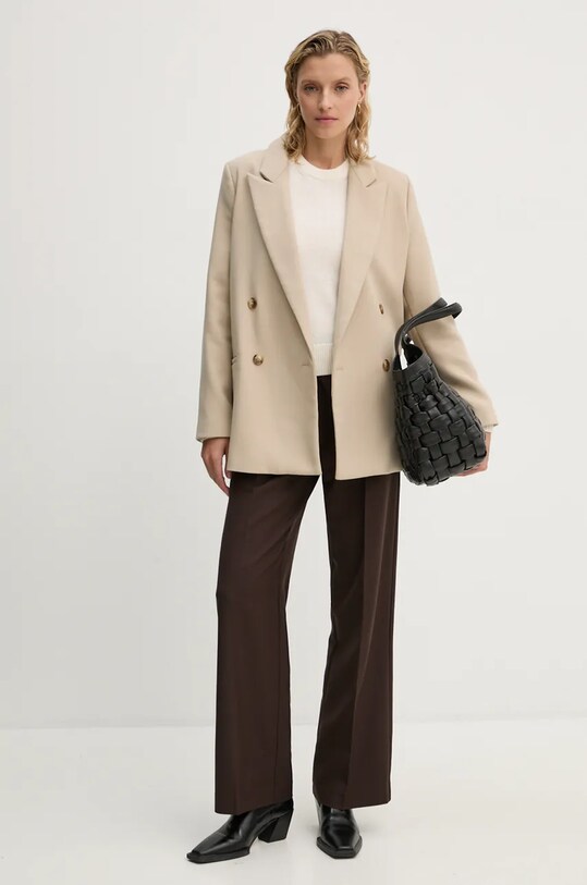 Светр з кашеміру Theory O0818703 бежевий AW24